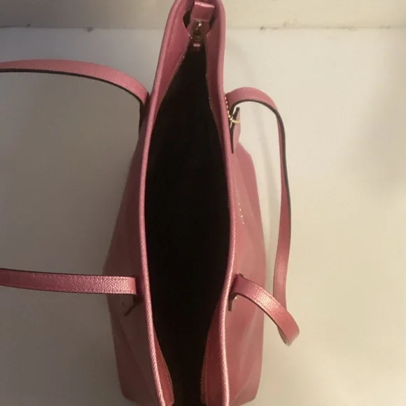 Coach Metallic Pink Tote Bag - Picture 5 of 8